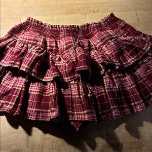 NWT Plaid Skort